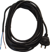 VS33200043 - Cord Flex- 5.5m- 2 Core- Black- 2pin plug