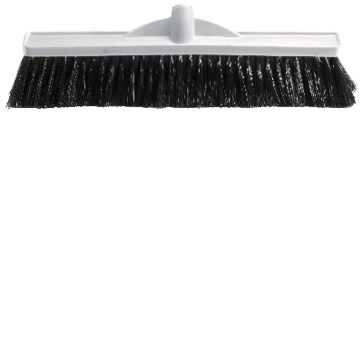 450mm Medium Stiff Poly Broom White