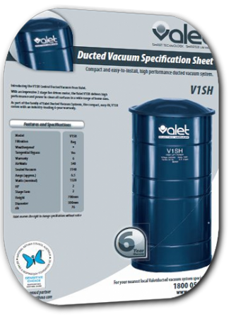 Valet V1SH Ducted Vacuum System Brochure