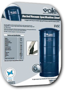 Valet V4SC Ducted Vacuum system brochure