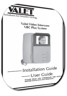 Valet VBC Plus Black & White Video Intercom Users