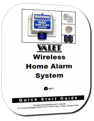 Valet VBC Wireless Alarm System Quick