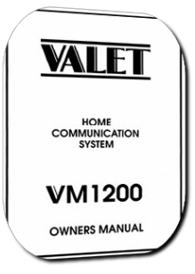 Valet VM1200 Intercom System Operating Manual