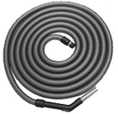 VAC-009 12m Silver hose with BEP, steel nozzle & screw cuff